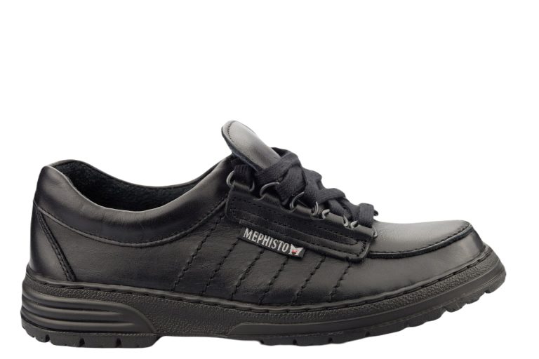 Mephisto BEVERLY Dames Veterschoen - Zwart